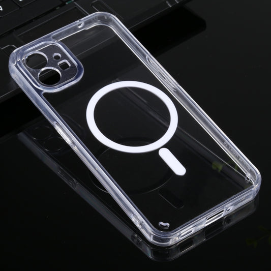 Magsafe Clear Acrylic Four Corner Airbags TPU Phone Case, For Nothing Phone 1