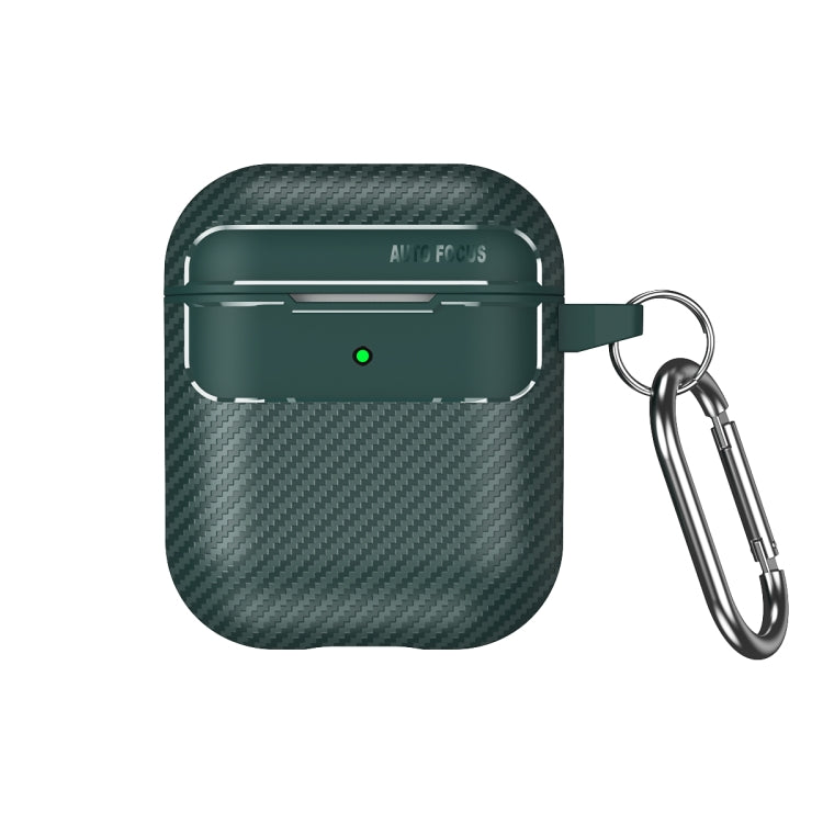 Carbon Fiber Texture Anti-fall Earphone Protective Case, For AirPods 1 / 2, For AirPods 3, For AirPods Pro