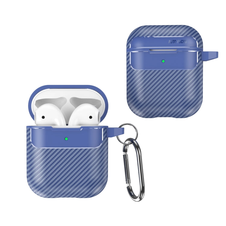 Carbon Fiber Texture Anti-fall Earphone Protective Case, For AirPods 1 / 2, For AirPods 3, For AirPods Pro