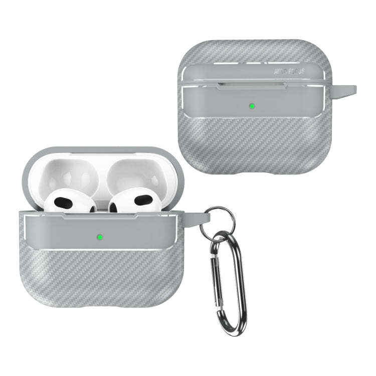 Carbon Fiber Texture Anti-fall Earphone Protective Case, For AirPods 1 / 2, For AirPods 3, For AirPods Pro