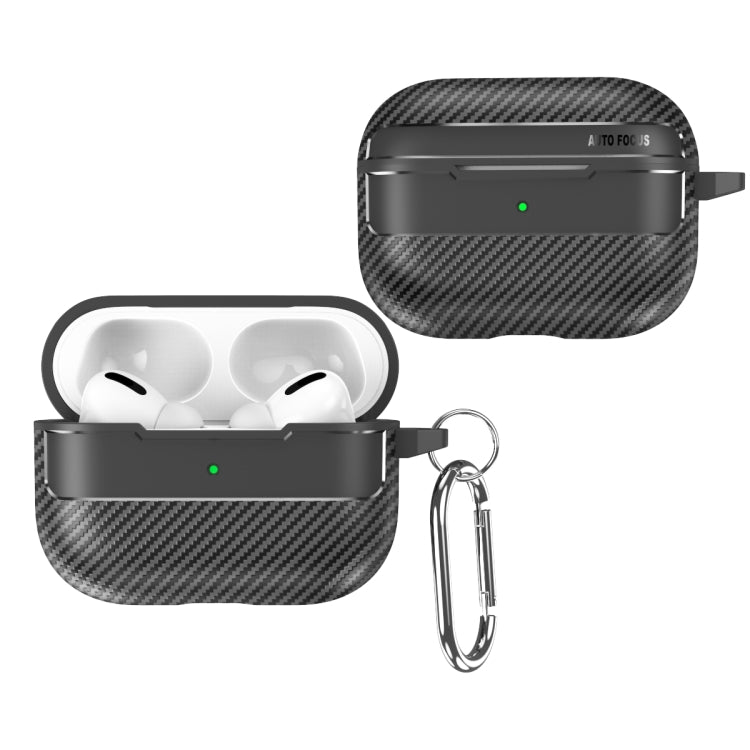 Carbon Fiber Texture Anti-fall Earphone Protective Case, For AirPods 1 / 2, For AirPods 3, For AirPods Pro