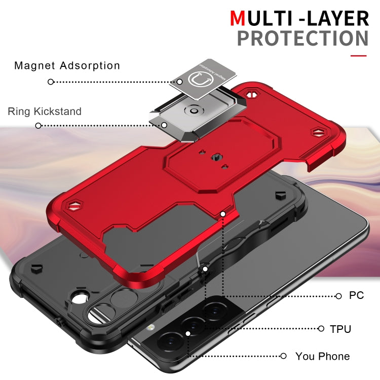Ring Holder Non-slip Shockproof Armor Phone Case, For Samsung Galaxy S23 5G, For Samsung Galaxy S23+ 5G, For Samsung Galaxy S23 Ultra 5G