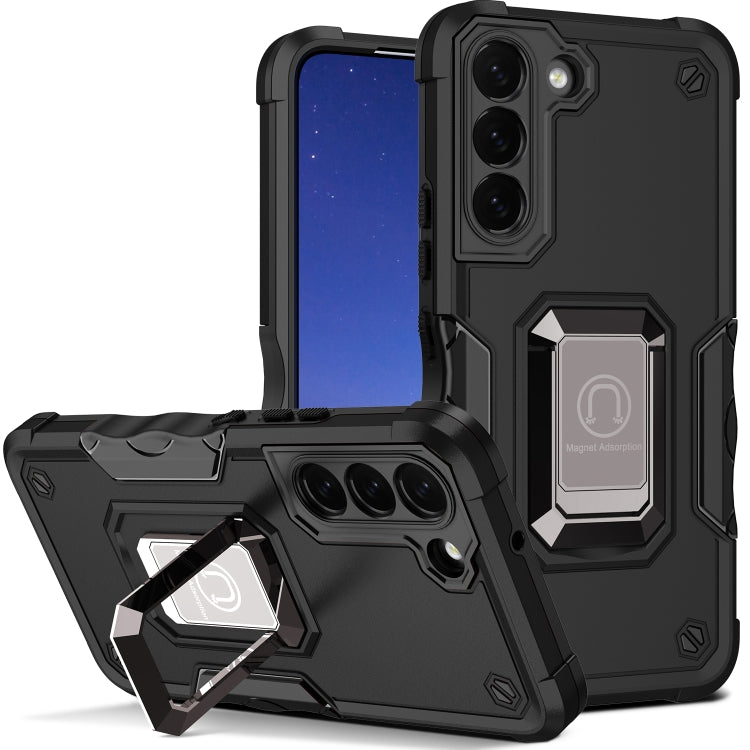 Ring Holder Non-slip Shockproof Armor Phone Case, For Samsung Galaxy S23 5G, For Samsung Galaxy S23+ 5G, For Samsung Galaxy S23 Ultra 5G