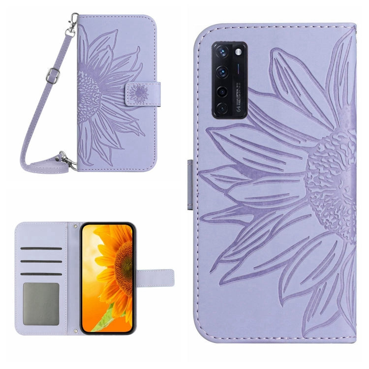 Skin Feel Sun Flower Pattern Flip Leather Phone Case with Lanyard, For ZTE Axon 20 4G/20 5G, For ZTE Axon 30 5G, For ZTE Blade A31, For ZTE Blade A51/A7P