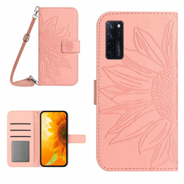 Skin Feel Sun Flower Pattern Flip Leather Phone Case with Lanyard, For ZTE Axon 20 4G/20 5G, For ZTE Axon 30 5G, For ZTE Blade A31, For ZTE Blade A51/A7P