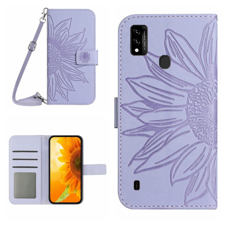 Skin Feel Sun Flower Pattern Flip Leather Phone Case with Lanyard, For ZTE Axon 20 4G/20 5G, For ZTE Axon 30 5G, For ZTE Blade A31, For ZTE Blade A51/A7P