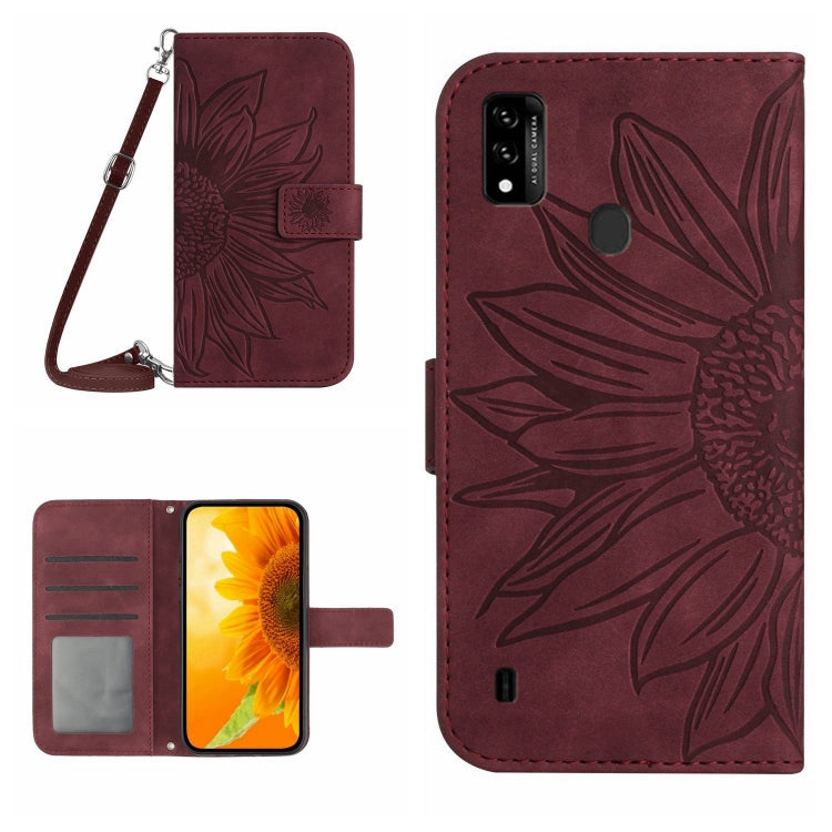 Skin Feel Sun Flower Pattern Flip Leather Phone Case with Lanyard, For ZTE Axon 20 4G/20 5G, For ZTE Axon 30 5G, For ZTE Blade A31, For ZTE Blade A51/A7P