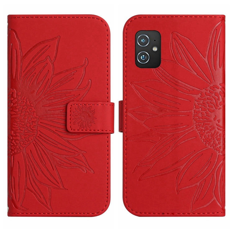 Skin Feel Sun Flower Pattern Flip Leather Phone Case with Lanyard, For Asus ZenFone 8 ZS590KS, For Asus ZenFone 9, For Sony Xperia 1 III, For Sony Xperia 1 IV
