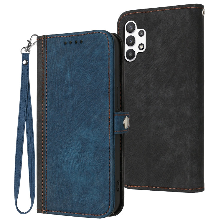 Side Buckle Double Fold Hand Strap Leather Phone Case, For Samsung Galaxy A03s, For Samsung Galaxy A12, For Samsung Galaxy A13 4G, For Samsung Galaxy A13 5G, For Samsung Galaxy A14 5G, For Samsung Galaxy A22 5G, For Samsung Galaxy A32 4G               ...