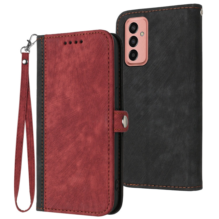 Side Buckle Double Fold Hand Strap Leather Phone Case, For Samsung Galaxy A33 5G, For Samsung Galaxy A53 5G, For Samsung Galaxy M13 Indian / F13, For Samsung Galaxy M33, For Samsung Galaxy M53, For Samsung Galaxy A20e, For Samsung Galaxy A20s          ...