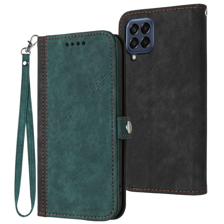 Side Buckle Double Fold Hand Strap Leather Phone Case, For Samsung Galaxy A33 5G, For Samsung Galaxy A53 5G, For Samsung Galaxy M13 Indian / F13, For Samsung Galaxy M33, For Samsung Galaxy M53, For Samsung Galaxy A20e, For Samsung Galaxy A20s          ...