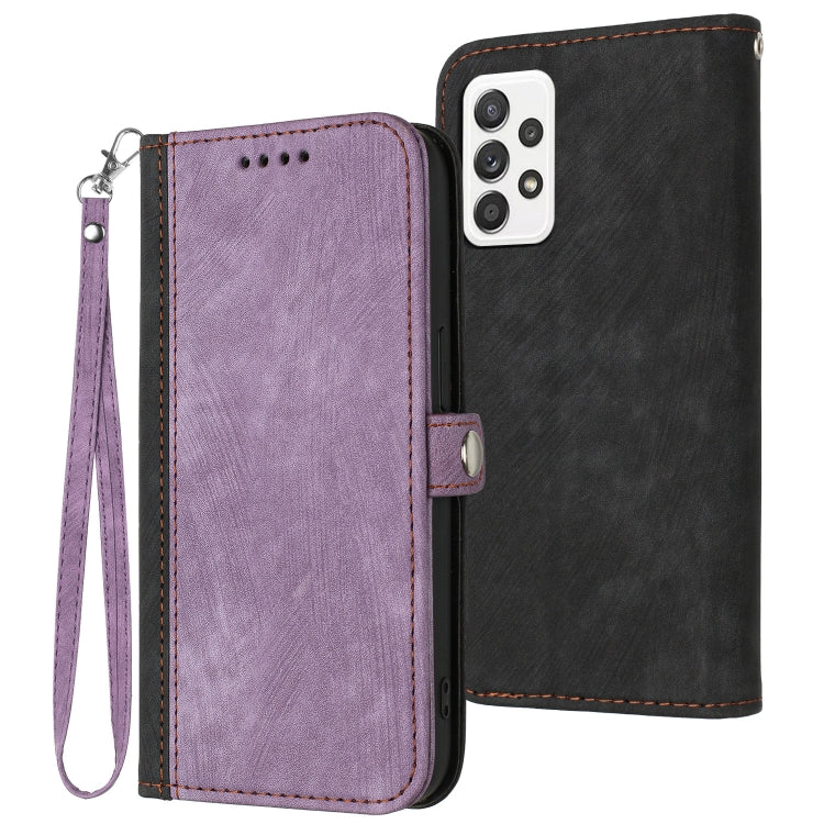 Side Buckle Double Fold Hand Strap Leather Phone Case, For Samsung Galaxy A21s, For Samsung Galaxy A22 4G, For Samsung Galaxy A23 4G, For Samsung Galaxy A31, For Samsung Galaxy A40, For Samsung Galaxy A41, For Samsung Galaxy A42 5G, For Samsung Galaxy A50