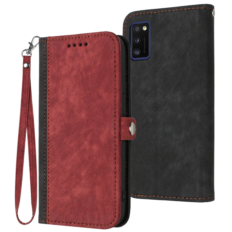 Side Buckle Double Fold Hand Strap Leather Phone Case, For Samsung Galaxy A21s, For Samsung Galaxy A22 4G, For Samsung Galaxy A23 4G, For Samsung Galaxy A31, For Samsung Galaxy A40, For Samsung Galaxy A41, For Samsung Galaxy A42 5G, For Samsung Galaxy A50