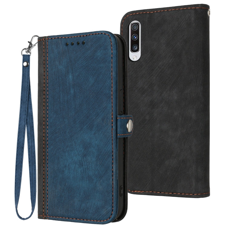 Side Buckle Double Fold Hand Strap Leather Phone Case, For Samsung Galaxy A51, For Samsung Galaxy A70, For Samsung Galaxy A71 4G, For Samsung Galaxy A71 5G, For Samsung Galaxy A72 5G / 4G, For Samsung Galaxy A73 5G