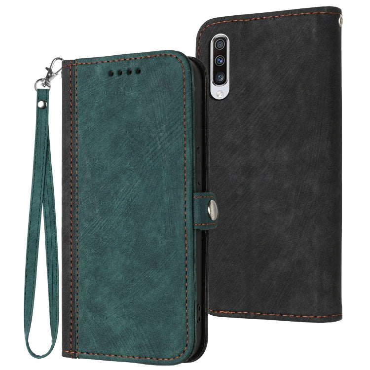 Side Buckle Double Fold Hand Strap Leather Phone Case, For Samsung Galaxy A51, For Samsung Galaxy A70, For Samsung Galaxy A71 4G, For Samsung Galaxy A71 5G, For Samsung Galaxy A72 5G / 4G, For Samsung Galaxy A73 5G