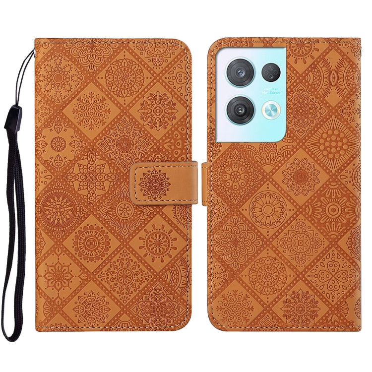 Ethnic Style Embossed Pattern Leather Phone Case, For Samsung Galaxy A14 5G, For Samsung Galaxy A23e, For OPPO A17, For OPPO A57 2022, For OPPO Reno8, For OPPO Reno8 Pro
