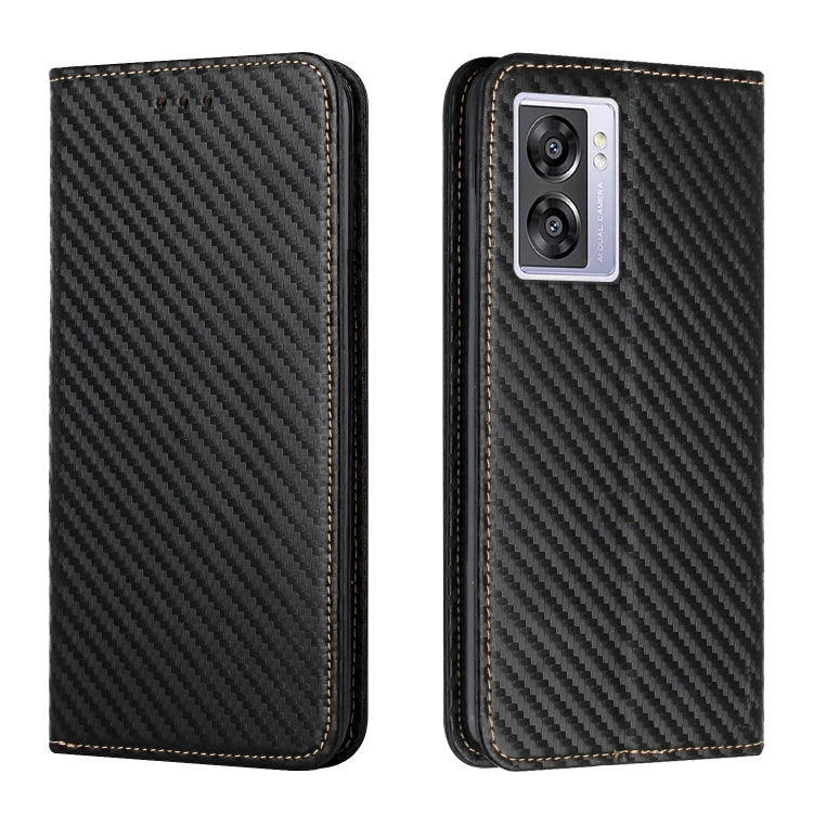 Carbon Fiber Texture Magnetic Flip Leather Phone Case, For Samsung Galaxy A14 5G, For Samsung Galaxy A23e, For OPPO A17, For OPPO A57 2022, For OPPO Reno8, For OPPO Reno8 Pro, For Samsung Galaxy S23 5G, For Samsung Galaxy S23+ 5G                       ...