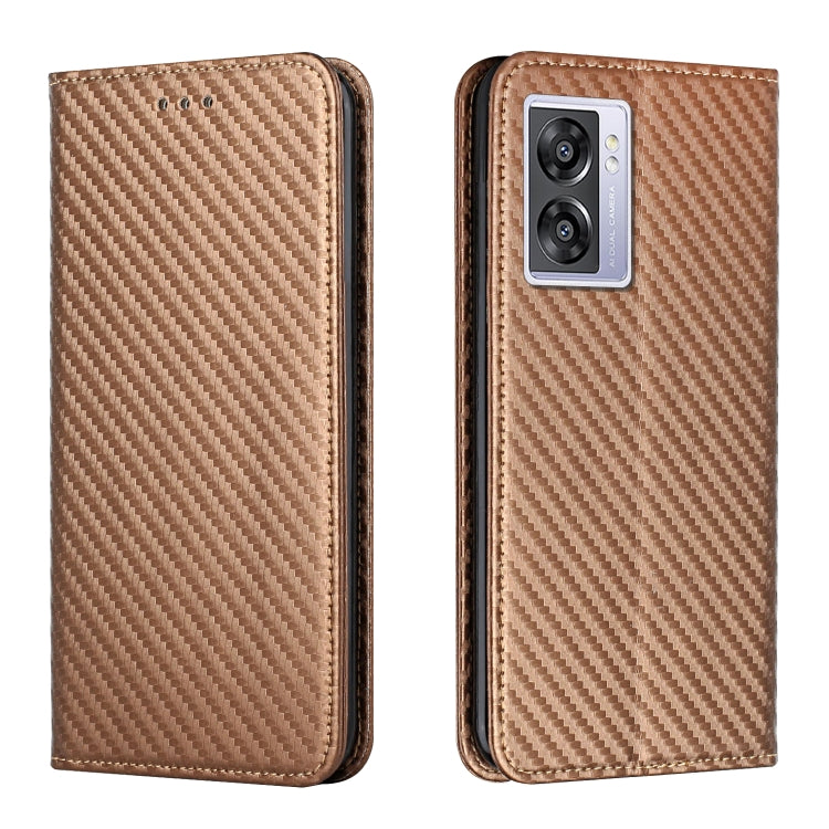 Carbon Fiber Texture Magnetic Flip Leather Phone Case, For Samsung Galaxy A14 5G, For Samsung Galaxy A23e, For OPPO A17, For OPPO A57 2022, For OPPO Reno8, For OPPO Reno8 Pro, For Samsung Galaxy S23 5G, For Samsung Galaxy S23+ 5G                       ...