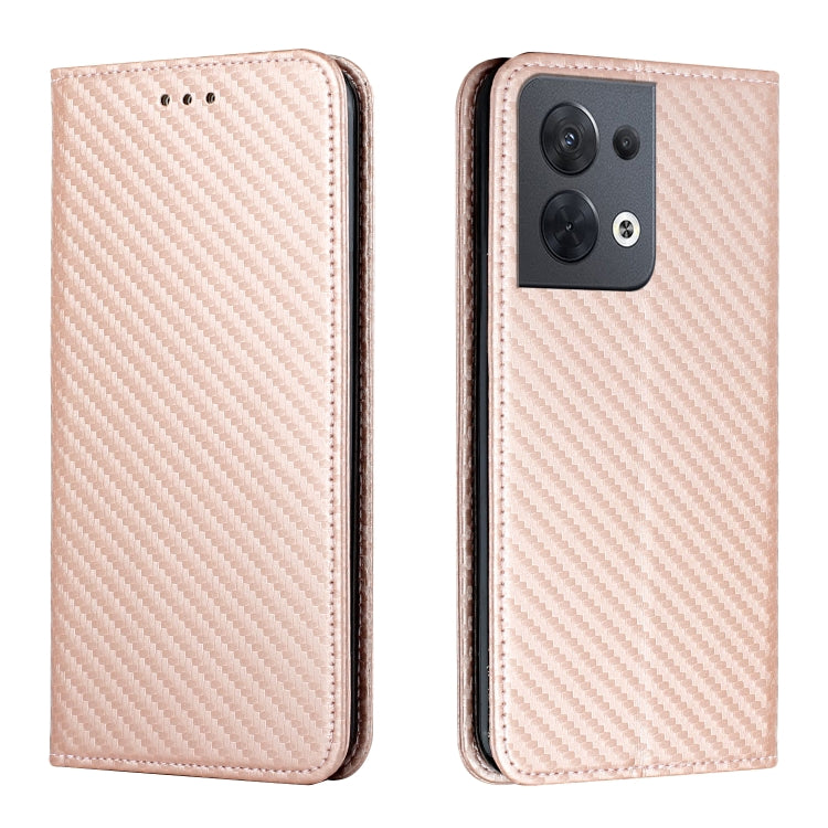 Carbon Fiber Texture Magnetic Flip Leather Phone Case, For Samsung Galaxy A14 5G, For Samsung Galaxy A23e, For OPPO A17, For OPPO A57 2022, For OPPO Reno8, For OPPO Reno8 Pro, For Samsung Galaxy S23 5G, For Samsung Galaxy S23+ 5G                       ...
