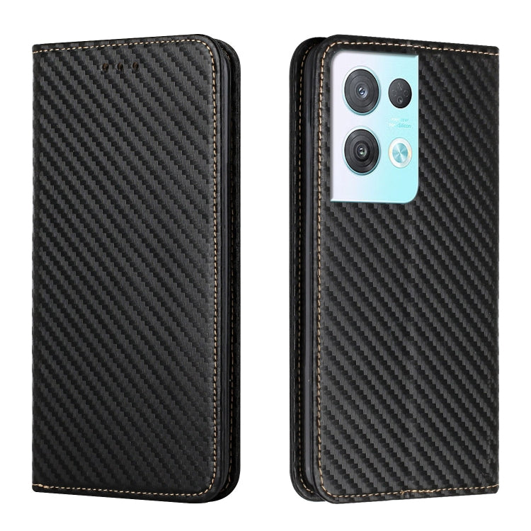 Carbon Fiber Texture Magnetic Flip Leather Phone Case, For Samsung Galaxy A14 5G, For Samsung Galaxy A23e, For OPPO A17, For OPPO A57 2022, For OPPO Reno8, For OPPO Reno8 Pro, For Samsung Galaxy S23 5G, For Samsung Galaxy S23+ 5G                       ...