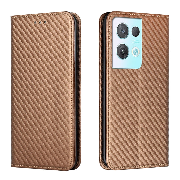 Carbon Fiber Texture Magnetic Flip Leather Phone Case, For Samsung Galaxy A14 5G, For Samsung Galaxy A23e, For OPPO A17, For OPPO A57 2022, For OPPO Reno8, For OPPO Reno8 Pro, For Samsung Galaxy S23 5G, For Samsung Galaxy S23+ 5G                       ...