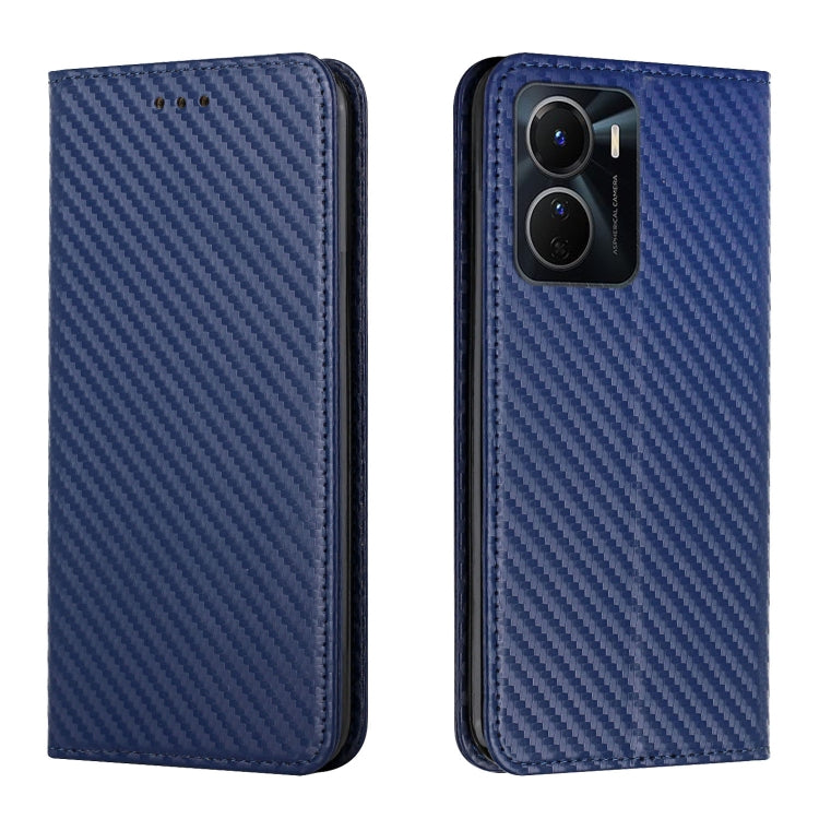 Carbon Fiber Texture Magnetic Flip Leather Phone Case, For vivo Y16, For vivo Y22s, For Xiaomi Redmi A1, For Xiaomi 12T / 12T Pro / Redmi K50 Ultra