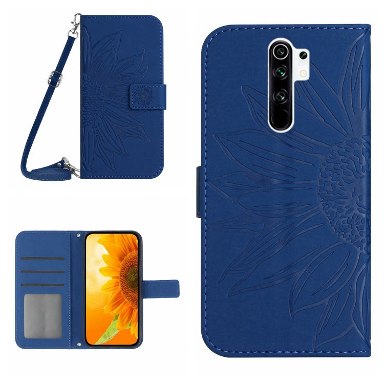 Skin Feel Sun Flower Pattern Flip Leather Phone Case with Lanyard, For Xiaomi Redmi 8 / 8A, For Xiaomi Redmi 9 / POCO M2, For Xiaomi Redmi 9A / 9i, For Xiaomi Redmi 9C / Poco C3