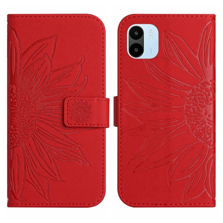 Skin Feel Sun Flower Pattern Flip Leather Phone Case with Lanyard, For Xiaomi Redmi A1, For Xiaomi Redmi A1+, For Xiaomi Redmi K30 Pro / Poco F2 Pro, For Xiaomi Redmi K40 / K40 Pro / Poco F3 / F3 Pro / 11i / 11X / 11X Pro, For Xiaomi Redmi K40 / K40 Pro /
