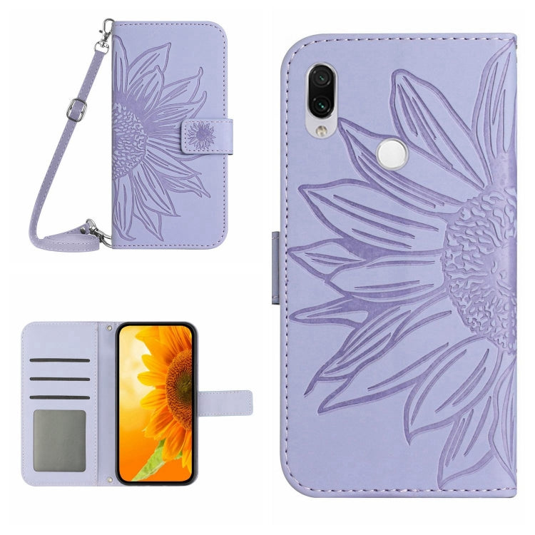 Skin Feel Sun Flower Pattern Flip Leather Phone Case with Lanyard, For Xiaomi Redmi Note 7 / Note 7S / Note 7 Pro, For Xiaomi Redmi Note 8 / Note 8 2021, For Xiaomi Redmi Note 8 Pro, For Xiaomi Redmi Note 8T