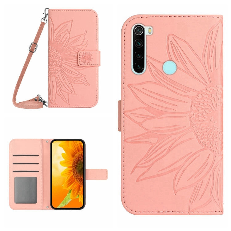 Skin Feel Sun Flower Pattern Flip Leather Phone Case with Lanyard, For Xiaomi Redmi Note 7 / Note 7S / Note 7 Pro, For Xiaomi Redmi Note 8 / Note 8 2021, For Xiaomi Redmi Note 8 Pro, For Xiaomi Redmi Note 8T