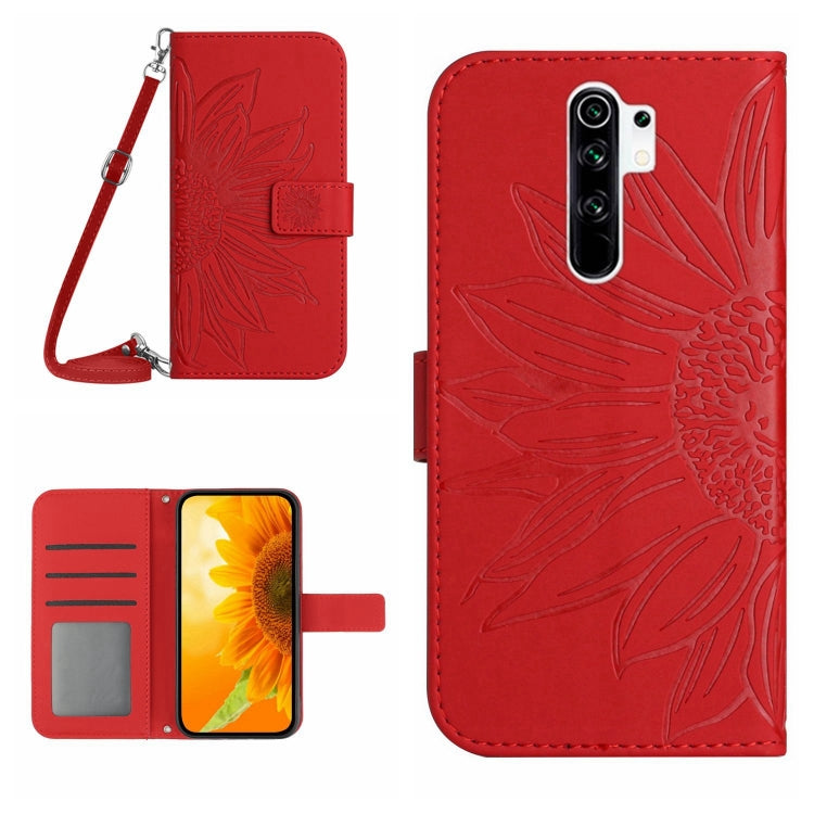 Skin Feel Sun Flower Pattern Flip Leather Phone Case with Lanyard, For Xiaomi Redmi Note 7 / Note 7S / Note 7 Pro, For Xiaomi Redmi Note 8 / Note 8 2021, For Xiaomi Redmi Note 8 Pro, For Xiaomi Redmi Note 8T