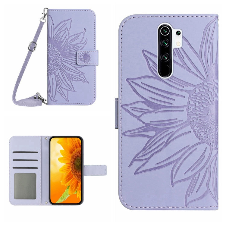 Skin Feel Sun Flower Pattern Flip Leather Phone Case with Lanyard, For Xiaomi Redmi Note 7 / Note 7S / Note 7 Pro, For Xiaomi Redmi Note 8 / Note 8 2021, For Xiaomi Redmi Note 8 Pro, For Xiaomi Redmi Note 8T