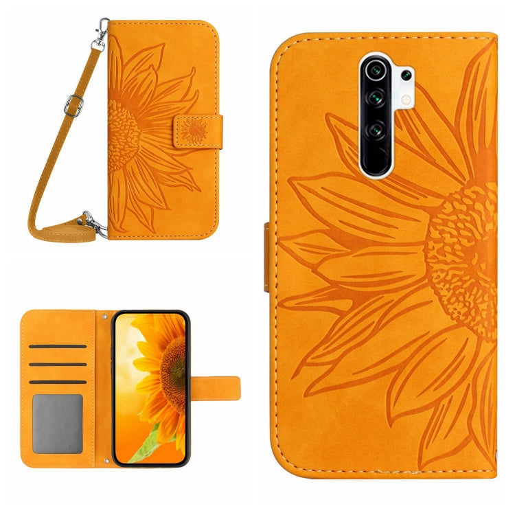 Skin Feel Sun Flower Pattern Flip Leather Phone Case with Lanyard, For Xiaomi Redmi Note 7 / Note 7S / Note 7 Pro, For Xiaomi Redmi Note 8 / Note 8 2021, For Xiaomi Redmi Note 8 Pro, For Xiaomi Redmi Note 8T