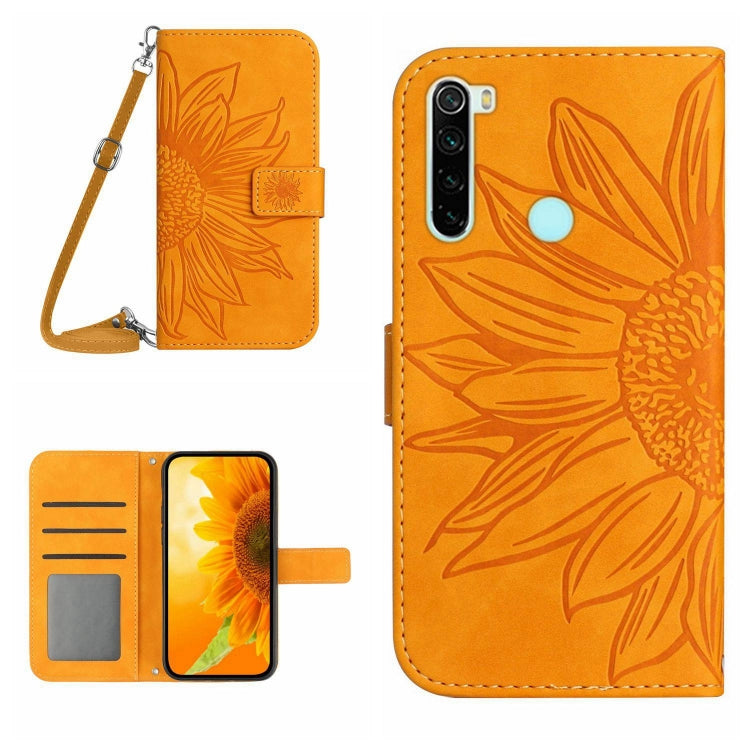 Skin Feel Sun Flower Pattern Flip Leather Phone Case with Lanyard, For Xiaomi Redmi Note 7 / Note 7S / Note 7 Pro, For Xiaomi Redmi Note 8 / Note 8 2021, For Xiaomi Redmi Note 8 Pro, For Xiaomi Redmi Note 8T
