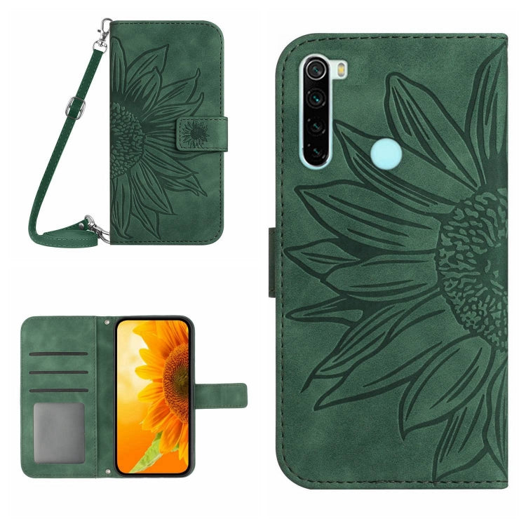 Skin Feel Sun Flower Pattern Flip Leather Phone Case with Lanyard, For Xiaomi Redmi Note 7 / Note 7S / Note 7 Pro, For Xiaomi Redmi Note 8 / Note 8 2021, For Xiaomi Redmi Note 8 Pro, For Xiaomi Redmi Note 8T
