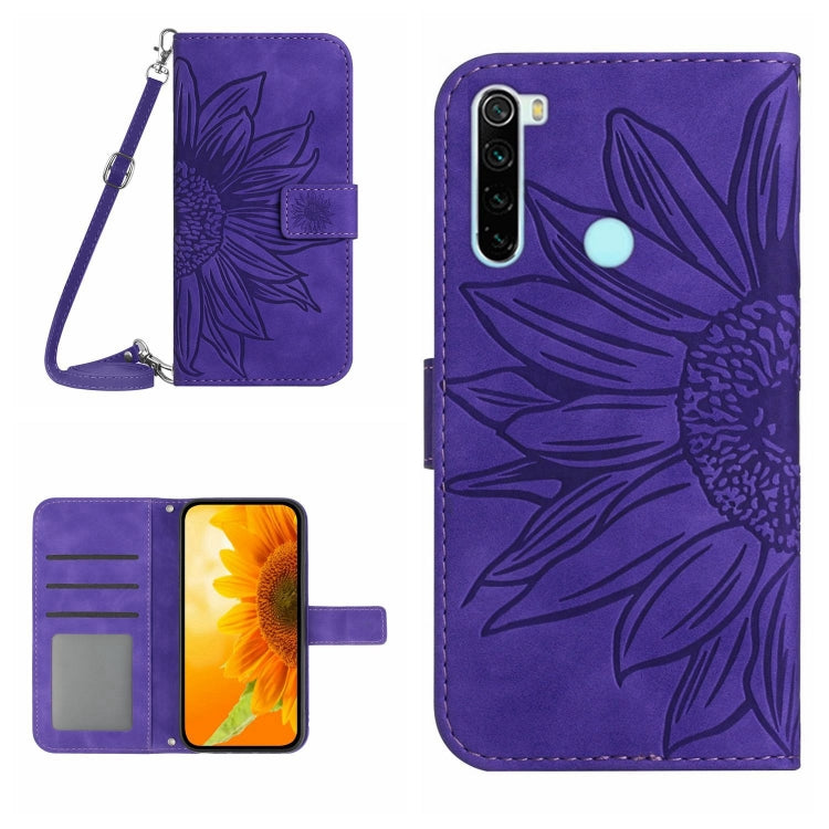 Skin Feel Sun Flower Pattern Flip Leather Phone Case with Lanyard, For Xiaomi Redmi Note 7 / Note 7S / Note 7 Pro, For Xiaomi Redmi Note 8 / Note 8 2021, For Xiaomi Redmi Note 8 Pro, For Xiaomi Redmi Note 8T