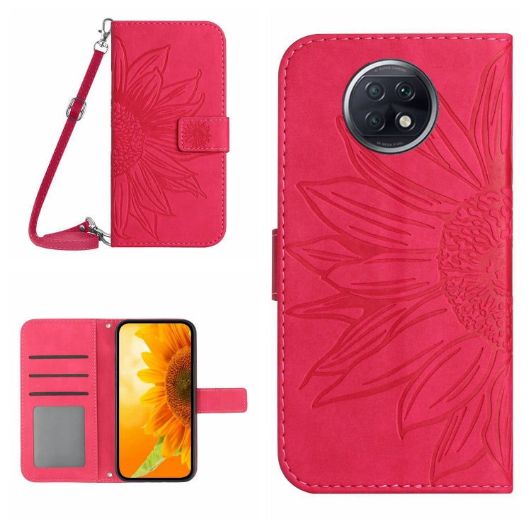 Skin Feel Sun Flower Pattern Flip Leather Phone Case with Lanyard, For Xiaomi Redmi 9T / 9 Power / Poco M3, For Xiaomi Redmi Note 9T, For Xiaomi Redmi Note 9 Pro 4G / Note 9 Pro Max / Note 9S / Poco M2 Pro, For Xiaomi Redmi Note 10 4G / Note 10S