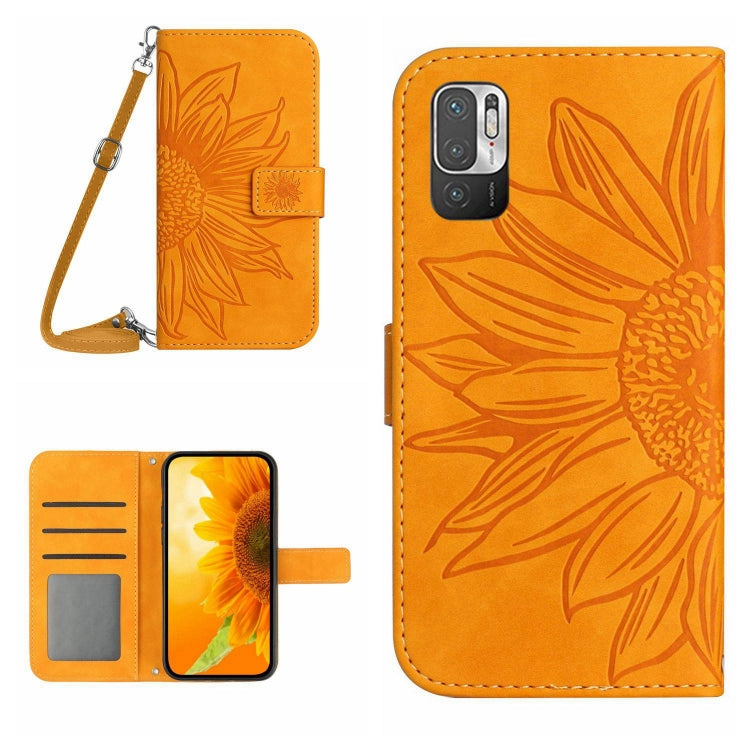 Skin Feel Sun Flower Pattern Flip Leather Phone Case with Lanyard, For Xiaomi Redmi Note 10 5G / Note 10T 5G / Poco M3 Pro, For Xiaomi Redmi Note 10 Pro 4G Global / Note 10 Pro Max, For Xiaomi Redmi Note 10 Pro 5G / Poco X3 GT                          ...