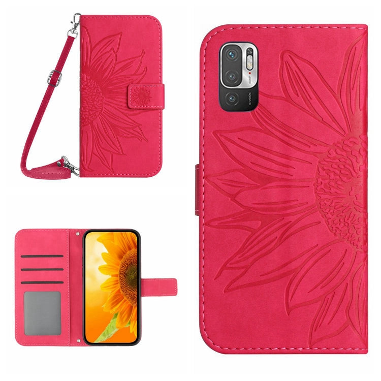 Skin Feel Sun Flower Pattern Flip Leather Phone Case with Lanyard, For Xiaomi Redmi Note 10 5G / Note 10T 5G / Poco M3 Pro, For Xiaomi Redmi Note 10 Pro 4G Global / Note 10 Pro Max, For Xiaomi Redmi Note 10 Pro 5G / Poco X3 GT                          ...