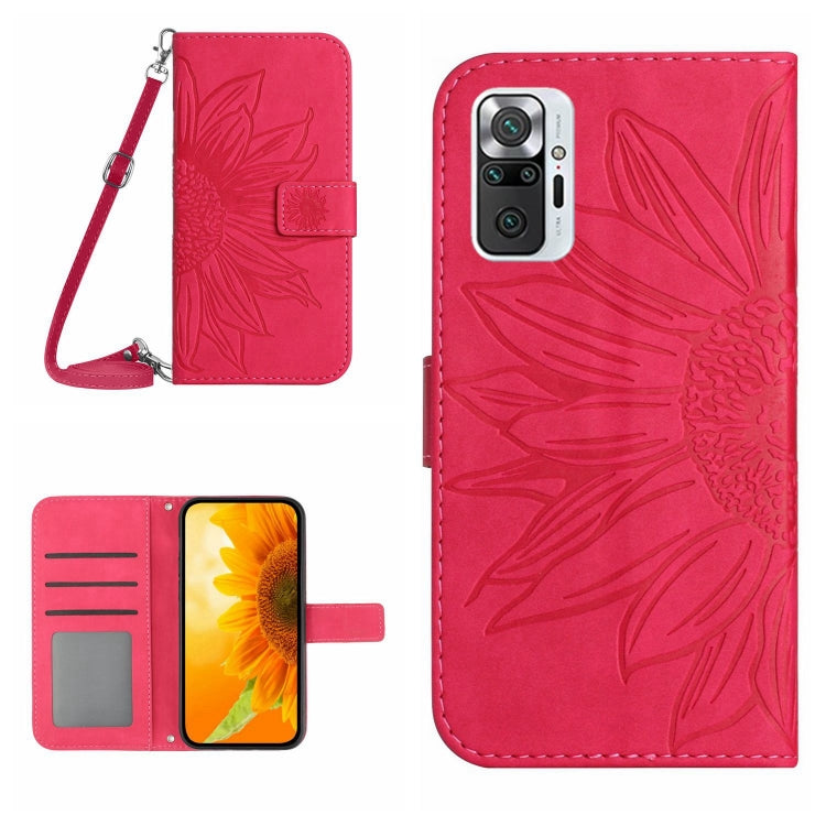 Skin Feel Sun Flower Pattern Flip Leather Phone Case with Lanyard, For Xiaomi Redmi Note 10 5G / Note 10T 5G / Poco M3 Pro, For Xiaomi Redmi Note 10 Pro 4G Global / Note 10 Pro Max, For Xiaomi Redmi Note 10 Pro 5G / Poco X3 GT                          ...