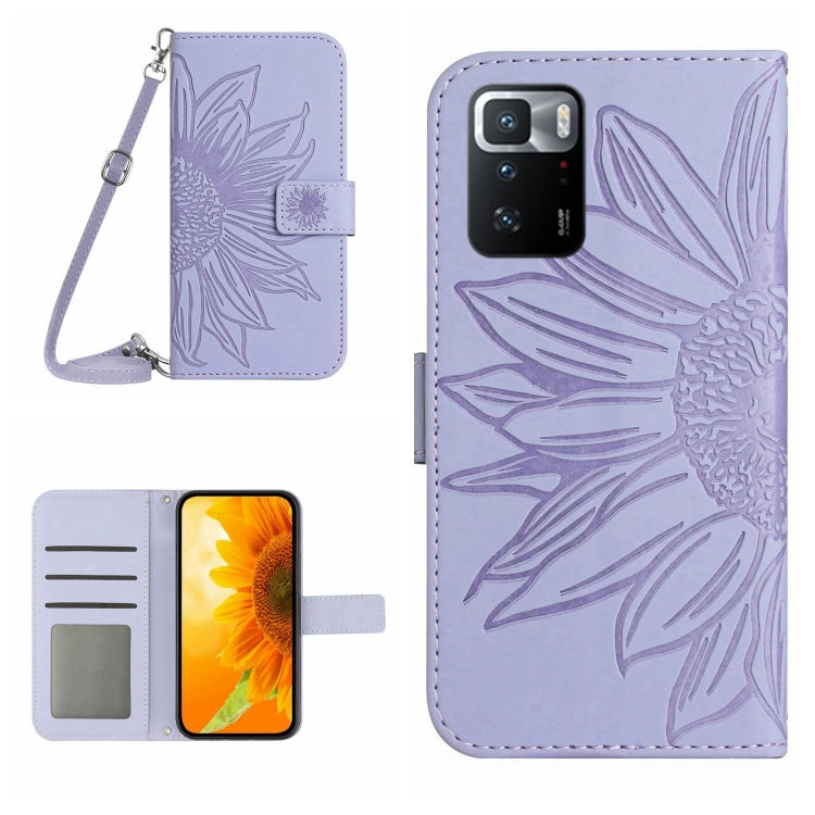 Skin Feel Sun Flower Pattern Flip Leather Phone Case with Lanyard, For Xiaomi Redmi Note 10 5G / Note 10T 5G / Poco M3 Pro, For Xiaomi Redmi Note 10 Pro 4G Global / Note 10 Pro Max, For Xiaomi Redmi Note 10 Pro 5G / Poco X3 GT                          ...