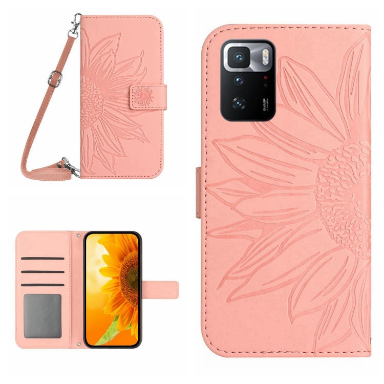 Skin Feel Sun Flower Pattern Flip Leather Phone Case with Lanyard, For Xiaomi Redmi Note 10 5G / Note 10T 5G / Poco M3 Pro, For Xiaomi Redmi Note 10 Pro 4G Global / Note 10 Pro Max, For Xiaomi Redmi Note 10 Pro 5G / Poco X3 GT                          ...