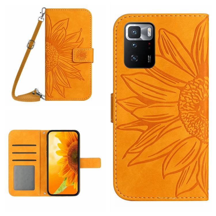 Skin Feel Sun Flower Pattern Flip Leather Phone Case with Lanyard, For Xiaomi Redmi Note 10 5G / Note 10T 5G / Poco M3 Pro, For Xiaomi Redmi Note 10 Pro 4G Global / Note 10 Pro Max, For Xiaomi Redmi Note 10 Pro 5G / Poco X3 GT                          ...