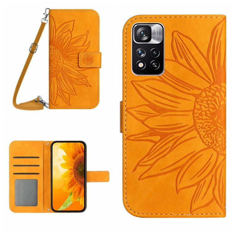 Skin Feel Sun Flower Pattern Flip Leather Phone Case with Lanyard, For Xiaomi Redmi Note 10 5G / Note 10T 5G / Poco M3 Pro, For Xiaomi Redmi Note 10 Pro 4G Global / Note 10 Pro Max, For Xiaomi Redmi Note 10 Pro 5G / Poco X3 GT                          ...