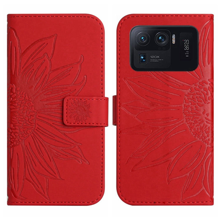 Skin Feel Sun Flower Pattern Flip Leather Phone Case with Lanyard, For Xiaomi Mi 11 Ultra, For Xiaomi Mi Note 10 / Note 10 Pro / CC9 Pro, For Xiaomi Redmi Mi Note 10 Lite, For Xiaomi Mi Mix 4