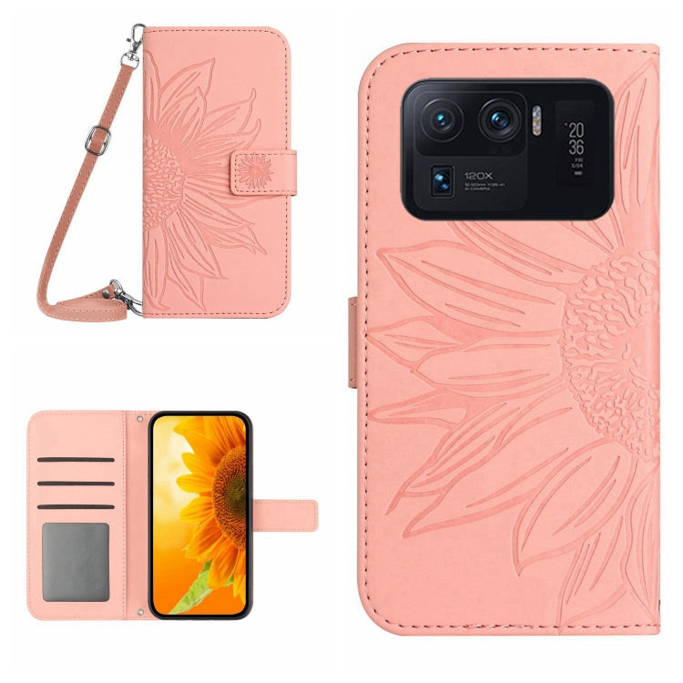 Skin Feel Sun Flower Pattern Flip Leather Phone Case with Lanyard, For Xiaomi Mi 11 Ultra, For Xiaomi Mi Note 10 / Note 10 Pro / CC9 Pro, For Xiaomi Redmi Mi Note 10 Lite, For Xiaomi Mi Mix 4