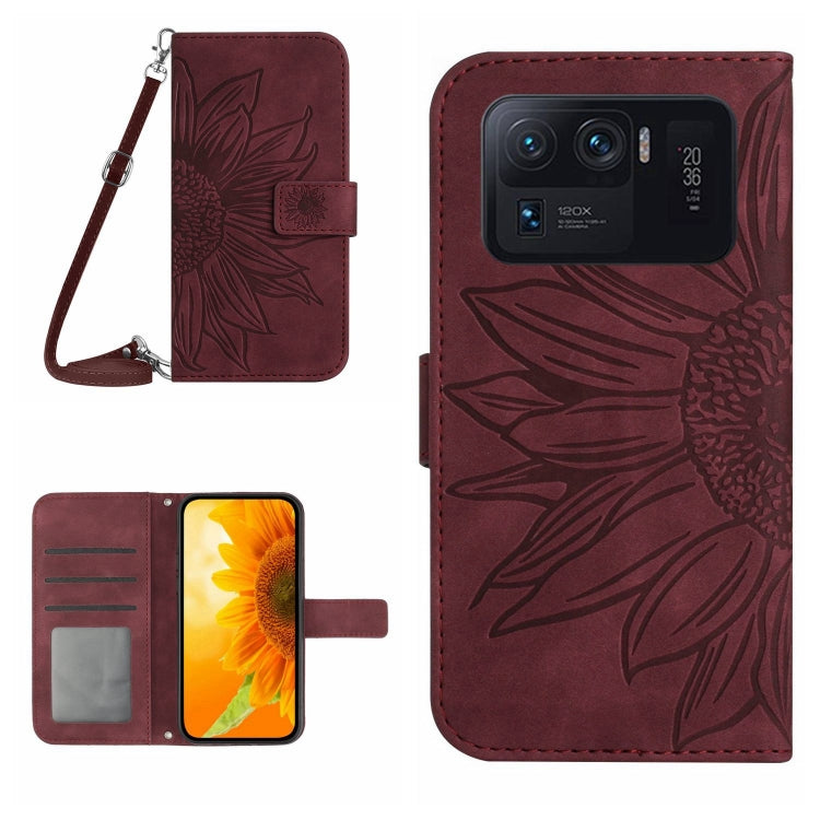 Skin Feel Sun Flower Pattern Flip Leather Phone Case with Lanyard, For Xiaomi Mi 11 Ultra, For Xiaomi Mi Note 10 / Note 10 Pro / CC9 Pro, For Xiaomi Redmi Mi Note 10 Lite, For Xiaomi Mi Mix 4