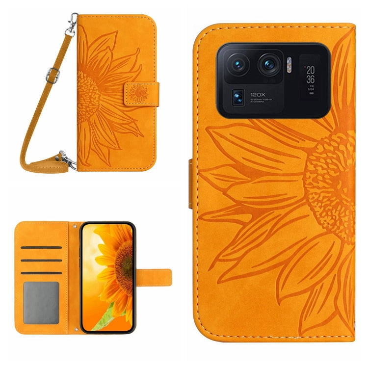 Skin Feel Sun Flower Pattern Flip Leather Phone Case with Lanyard, For Xiaomi Mi 11 Ultra, For Xiaomi Mi Note 10 / Note 10 Pro / CC9 Pro, For Xiaomi Redmi Mi Note 10 Lite, For Xiaomi Mi Mix 4