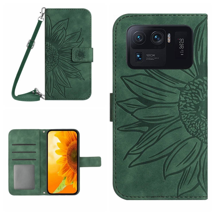 Skin Feel Sun Flower Pattern Flip Leather Phone Case with Lanyard, For Xiaomi Mi 11 Ultra, For Xiaomi Mi Note 10 / Note 10 Pro / CC9 Pro, For Xiaomi Redmi Mi Note 10 Lite, For Xiaomi Mi Mix 4
