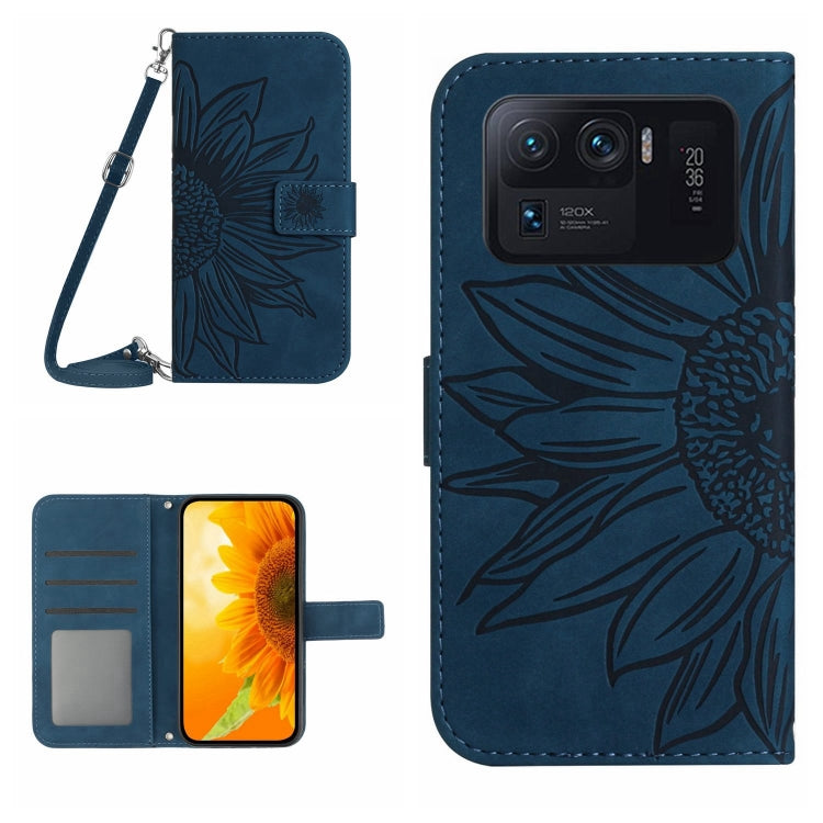 Skin Feel Sun Flower Pattern Flip Leather Phone Case with Lanyard, For Xiaomi Mi 11 Ultra, For Xiaomi Mi Note 10 / Note 10 Pro / CC9 Pro, For Xiaomi Redmi Mi Note 10 Lite, For Xiaomi Mi Mix 4